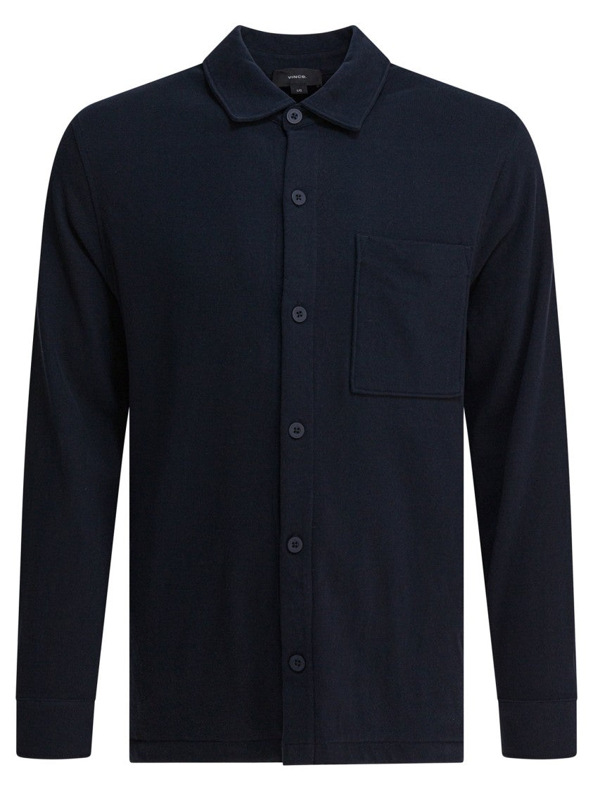 Vince Cotton Shirt Jacket With Button-Down Front
