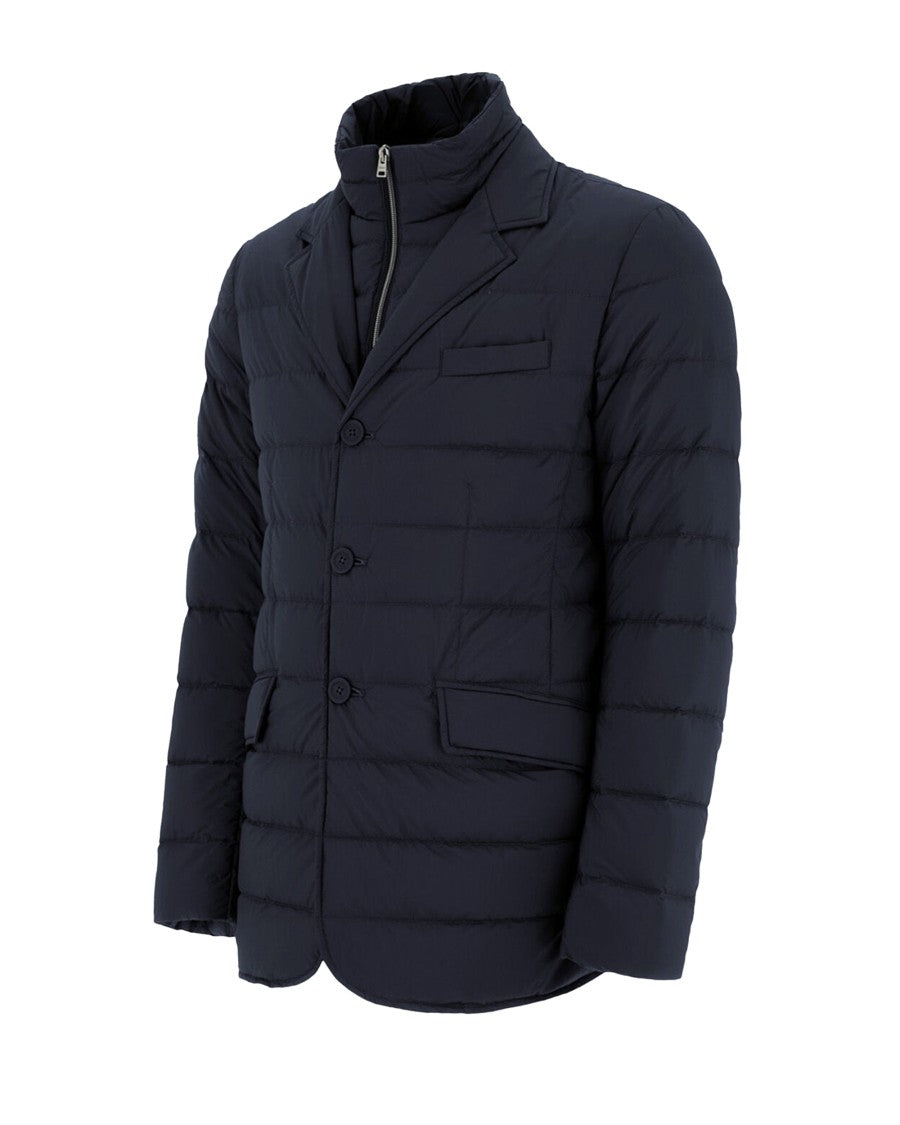 Herno New Blue Double Padded Down Jacket