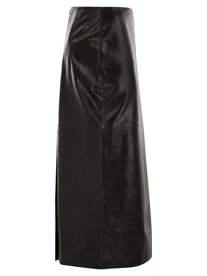 Sportmax Afa - Gonna Longuette In Pelle