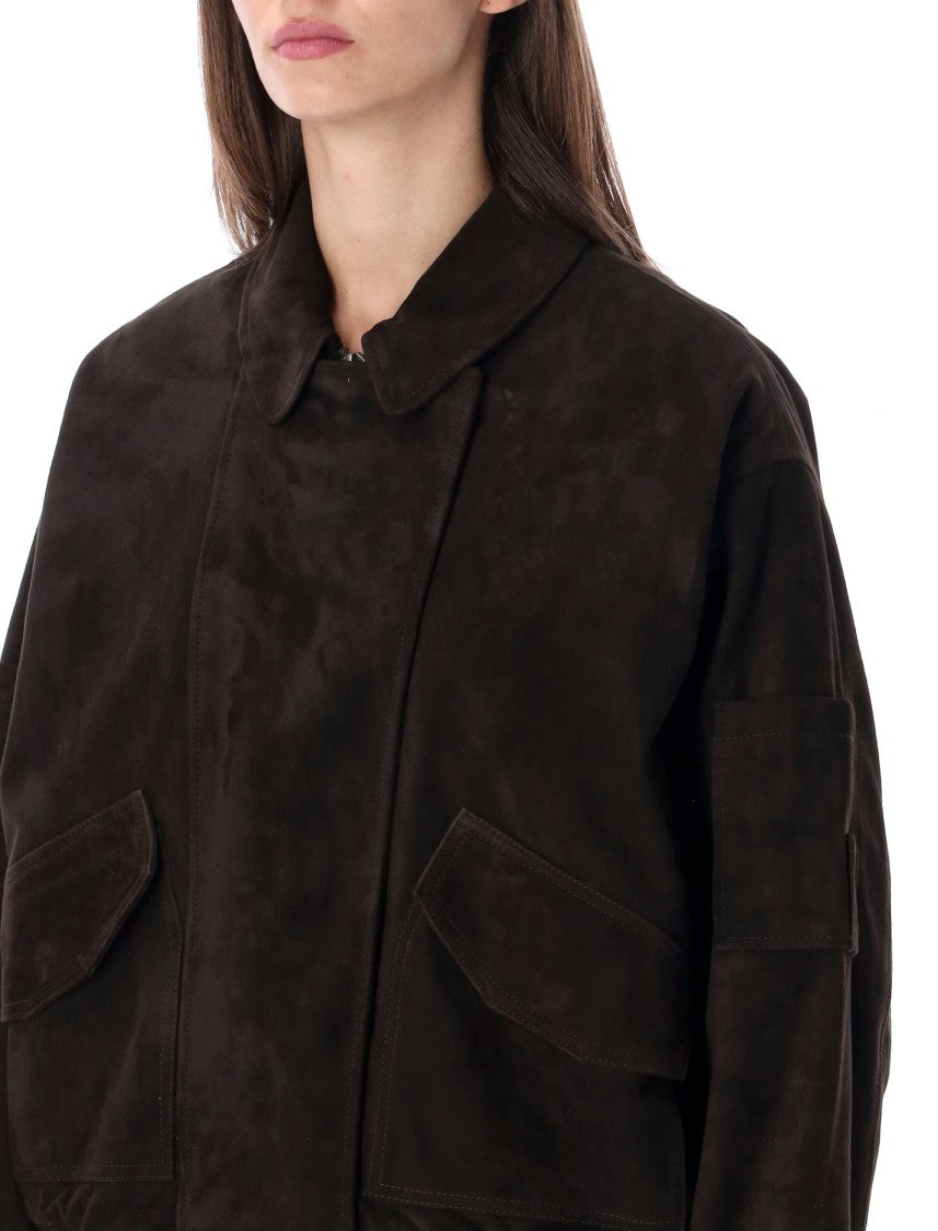 Sword Suede Bomber Jacket