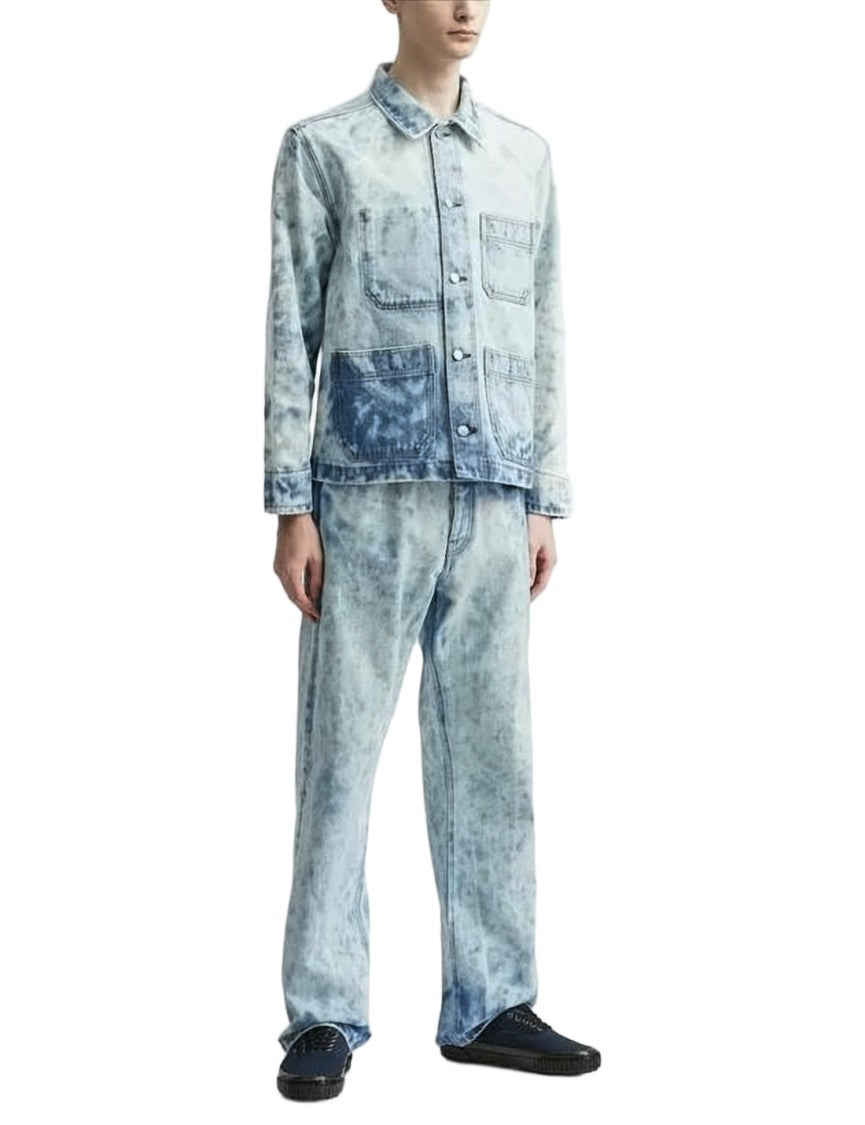 Sunflower Relaxed Fit Tie-Dye Denim Jacket