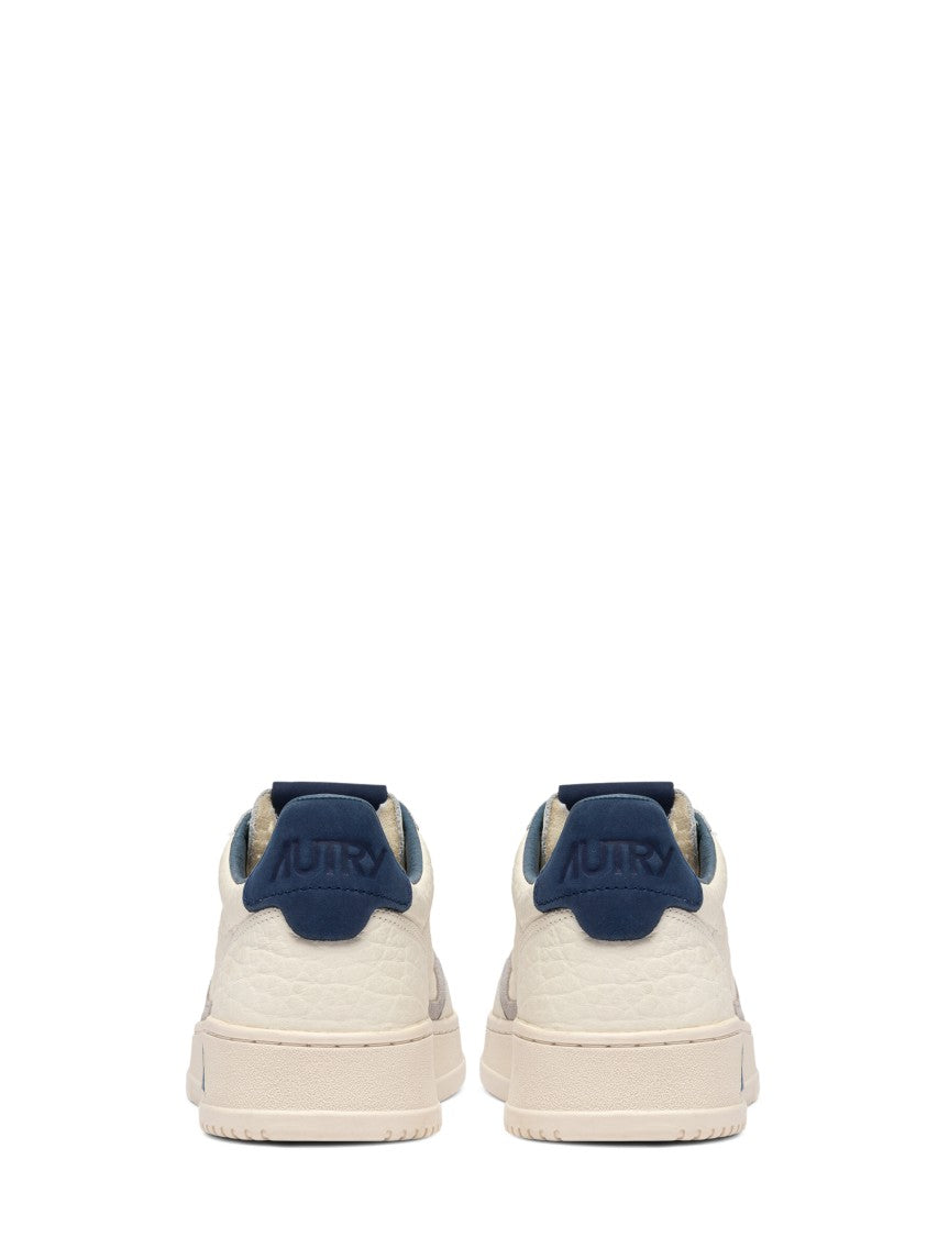 Autry Low-Top Sneakers With Textured Leather And Suede Accents