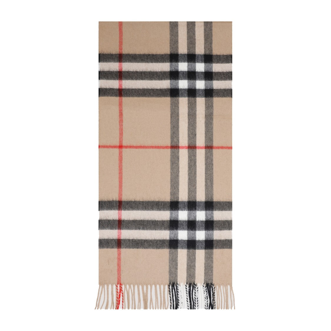 Burberry Archive Beige Cashmere Check Scarf