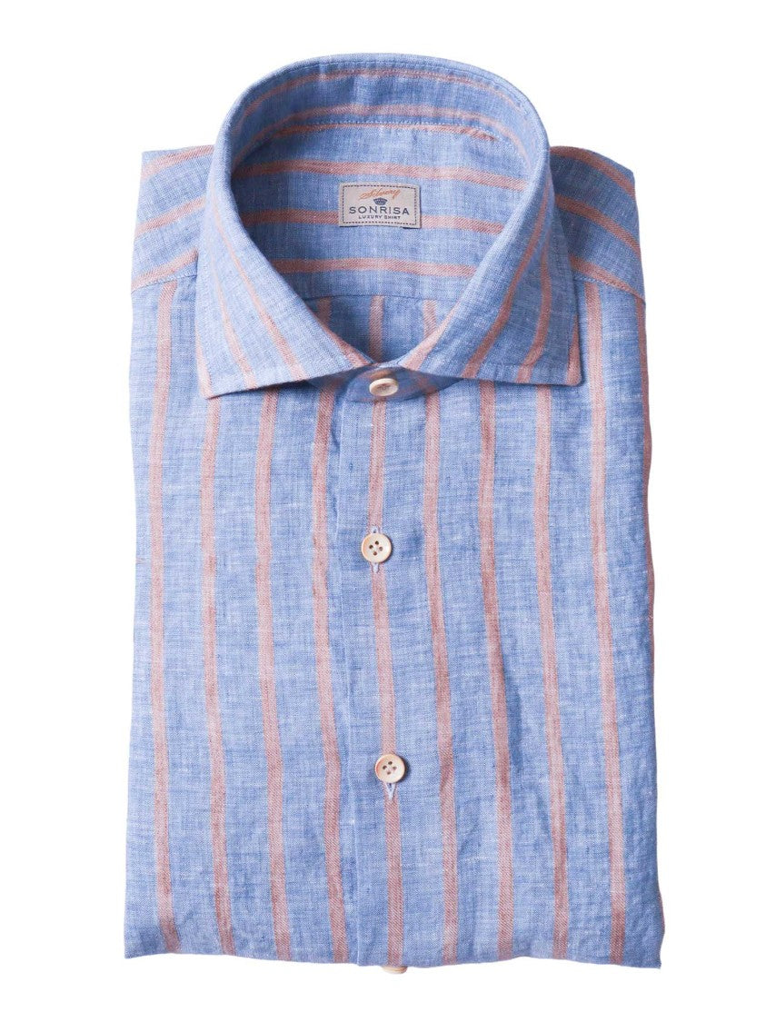 Sonrisa Lightweight Striped Casual Shirt