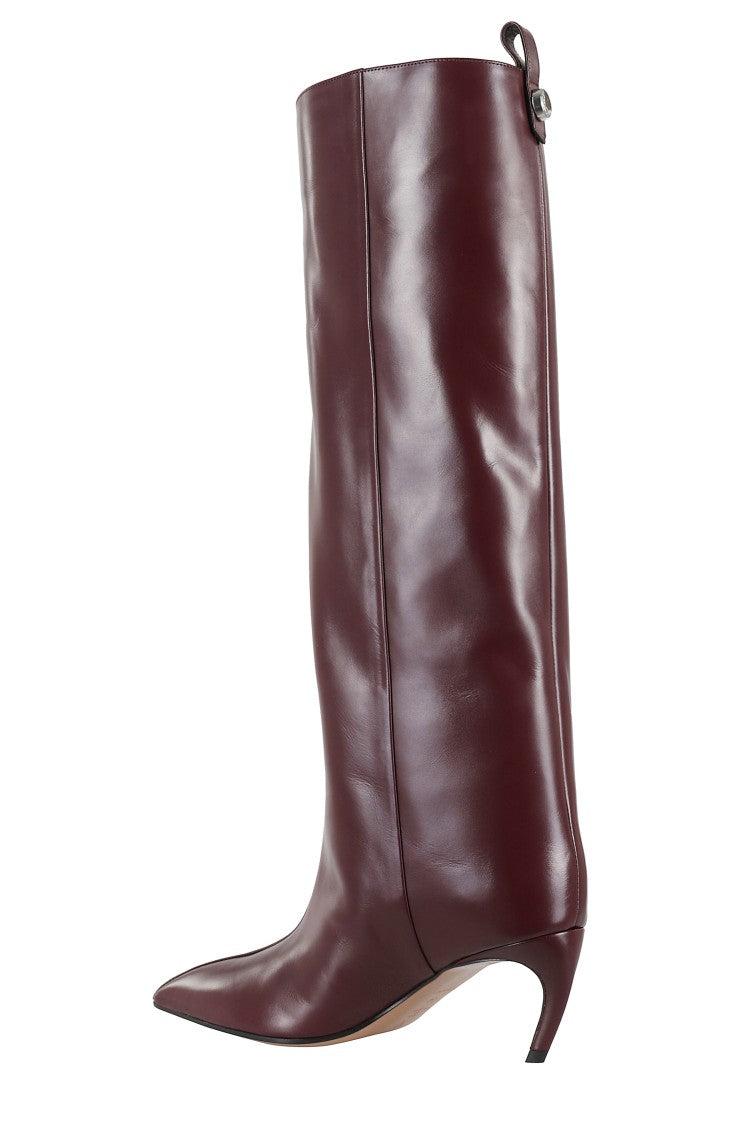 The Attico Lea Knee-High Leather Boot