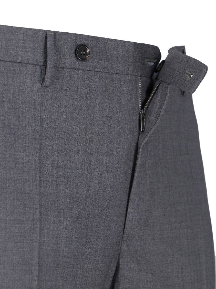 Incotex High-Waisted Virgin Wool Chino Pants