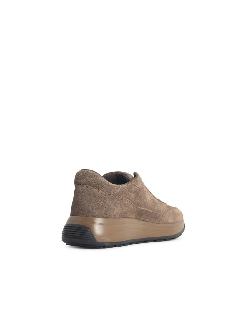 Hogan 'Hi-Light' Brown Suede Sneakers