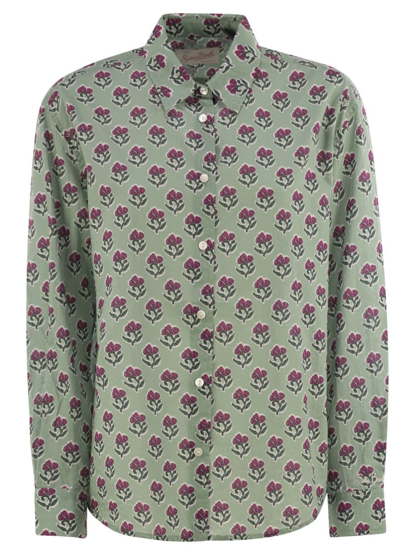 Mc2 Saint Barth Meredith - Cotton Shirt With Pattern