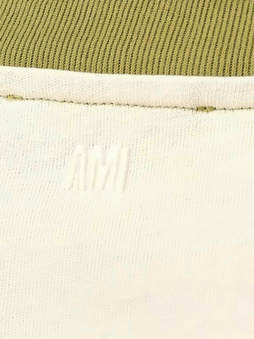 Ami Paris Raglan Short-Sleeved T-Shirt With Embroidered Bear Motif