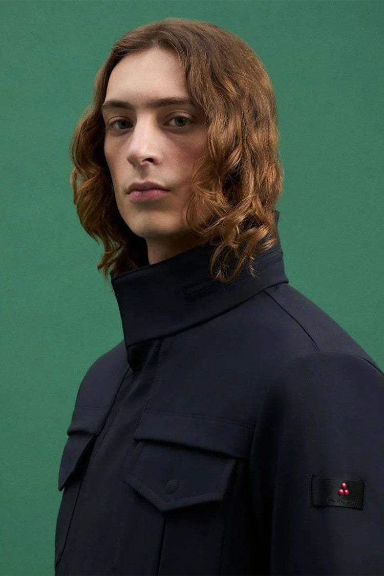 Peuterey Black Technical Nylon Zip-Up Jacket