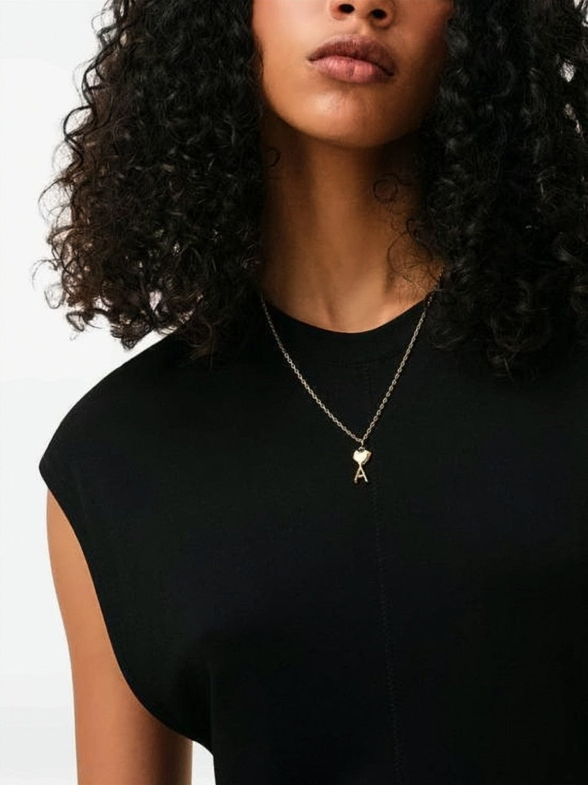 Ami Paris Gold Heart Pendant Necklace