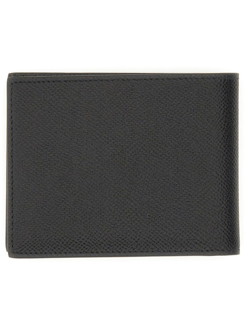 Ferragamo Black Calfskin Gancini Wallet