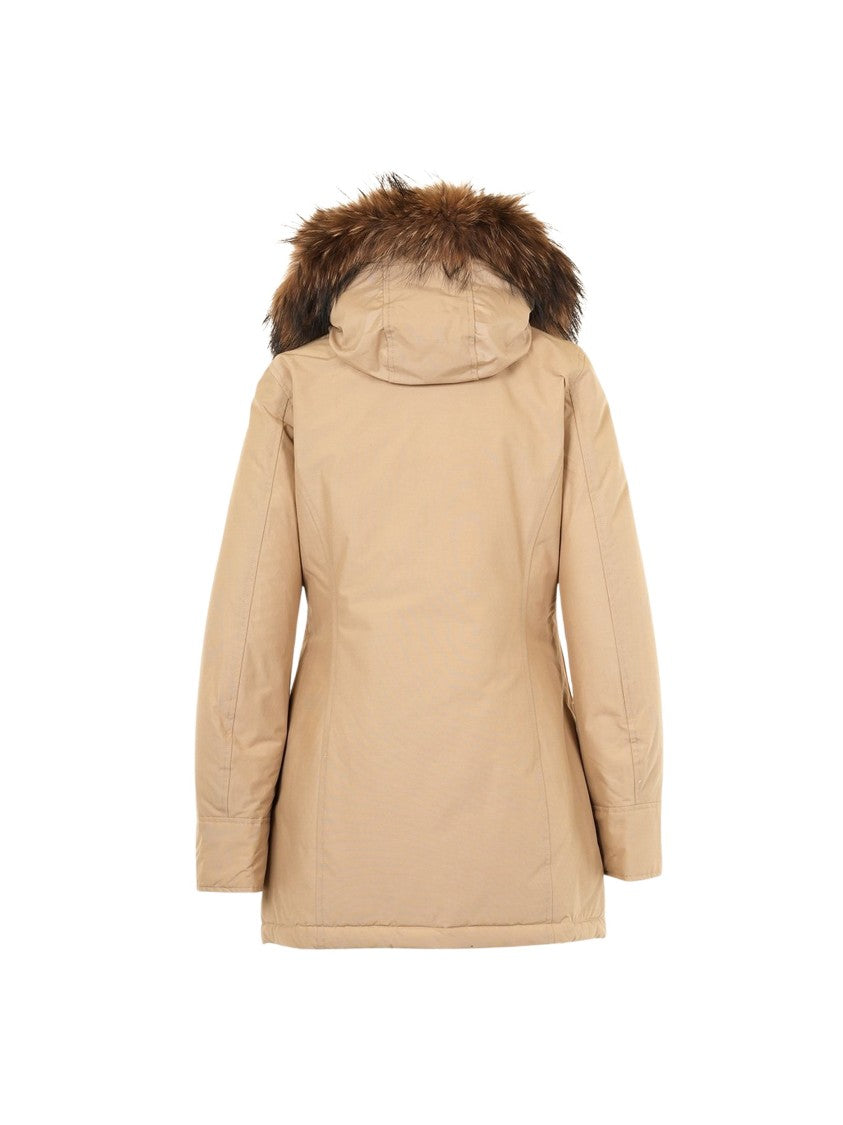 Woolrich Arctic Raccoon Parka Natural Fur Hood Cotton-Blend Parka