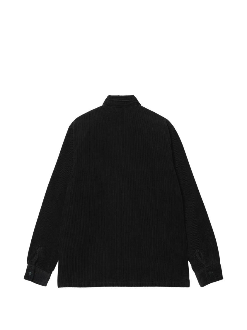 Carhartt Wip Black Structured Flap Pocket Corduroy Jacket
