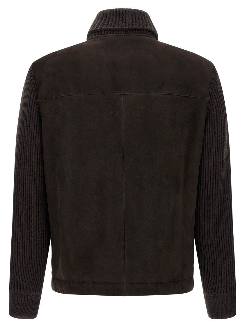 Brioni Suede Bomber Jacket