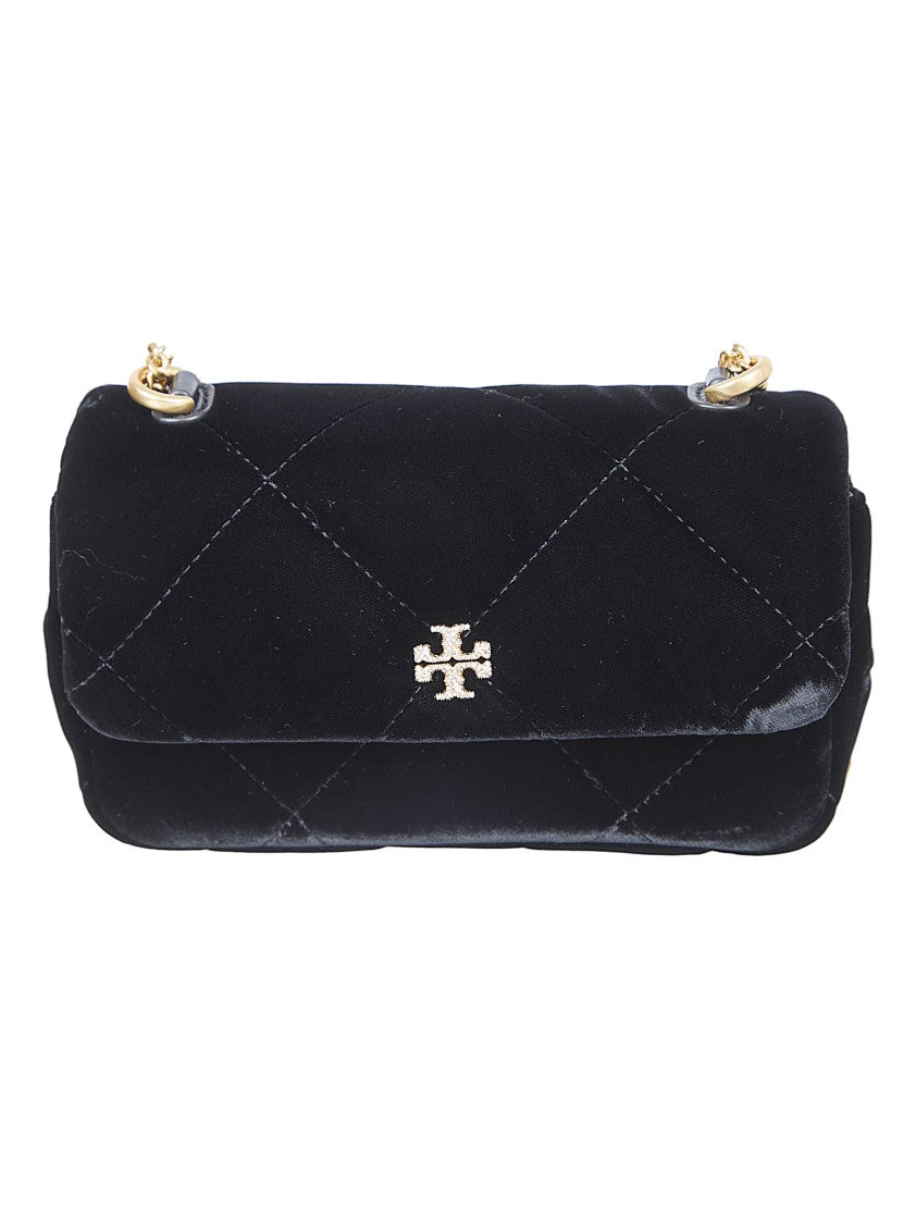 Tory Burch Quilted Black Compact Bag