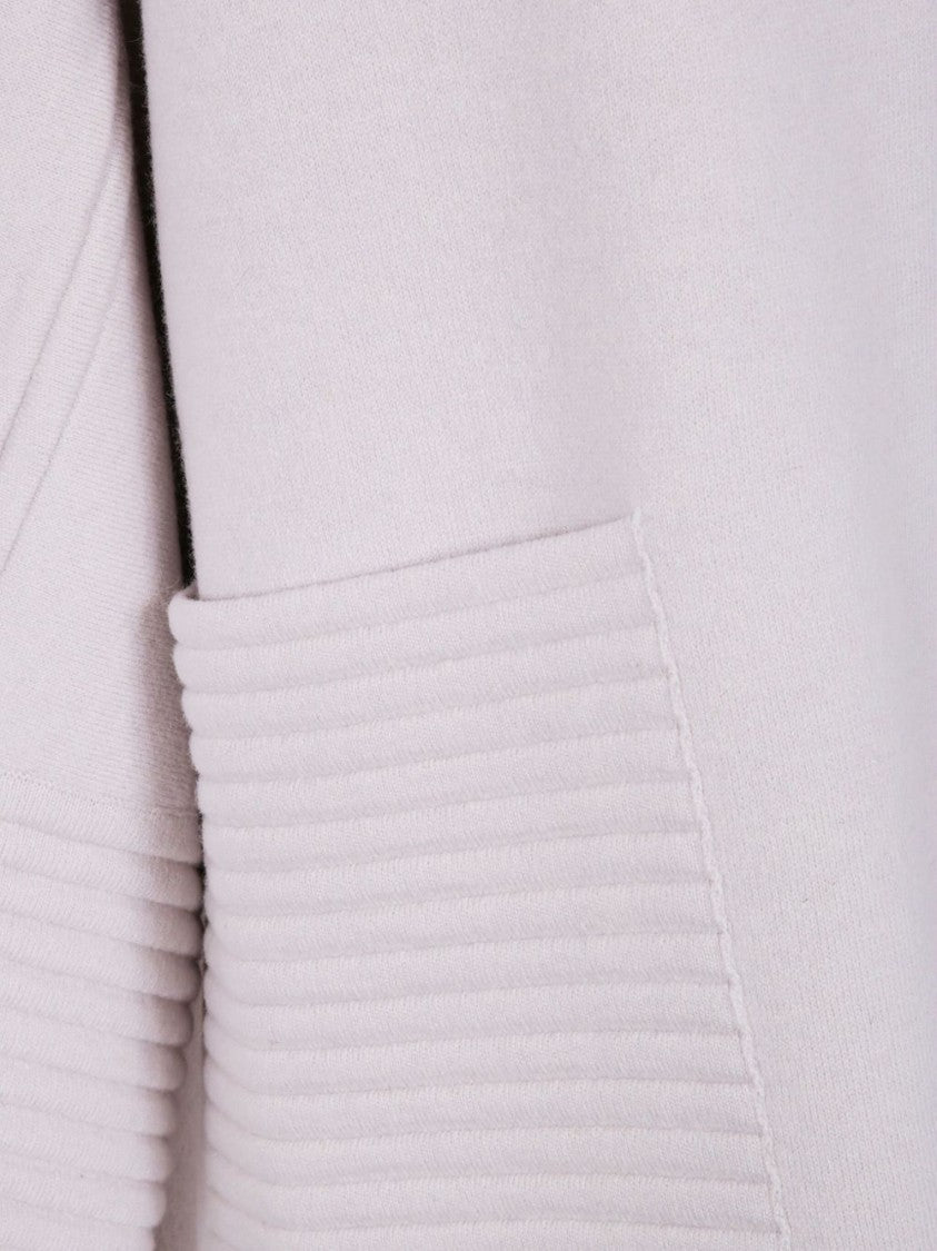Dexterior Boxy White Wool-Cashmere Blend Coat