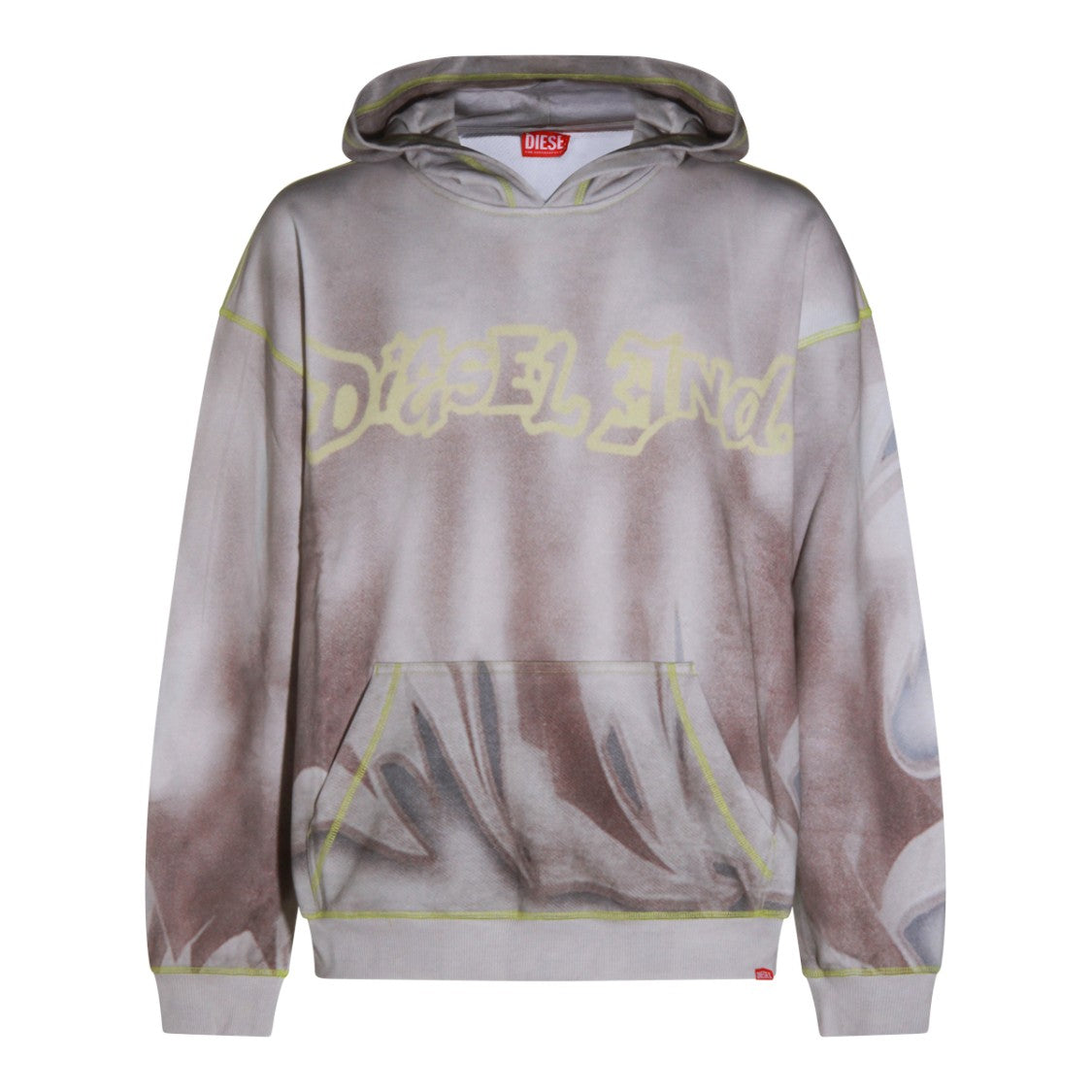 Diesel Light Grey Cotton Sweatshirt