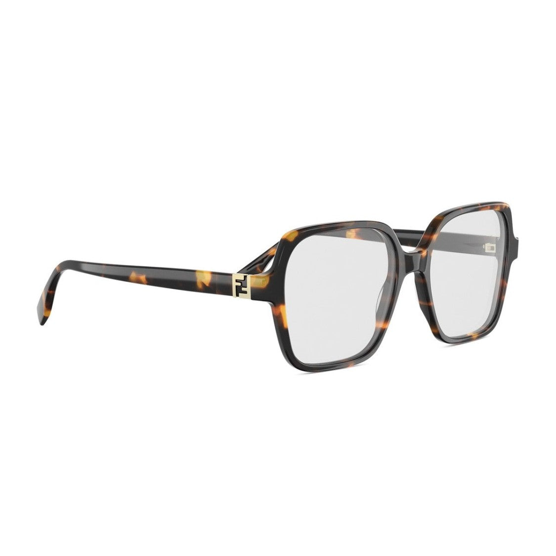Fendi Havana Forever Fendi Acetate Square Sunglasses