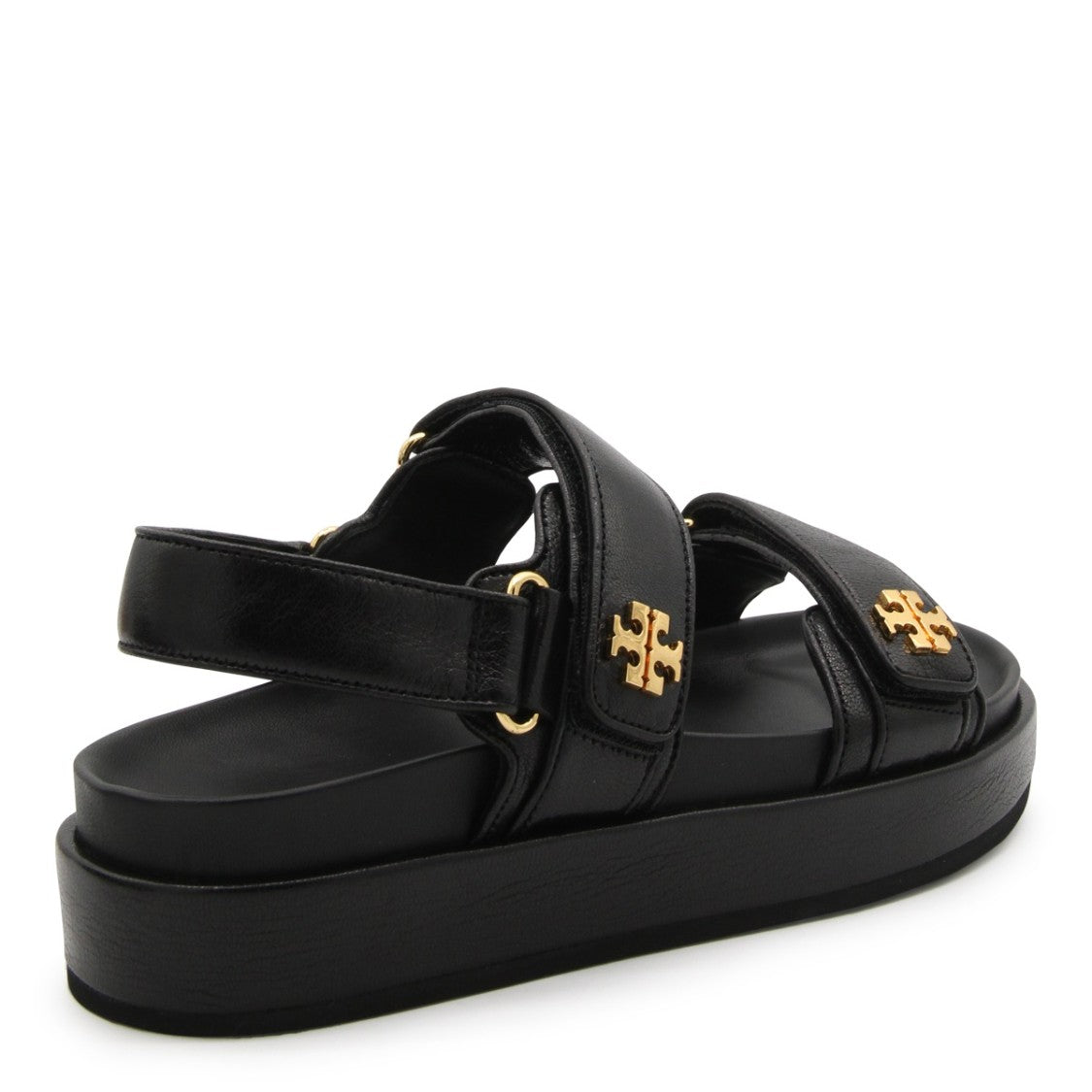 Tory Burch Black Leather Kira Sports Sandals