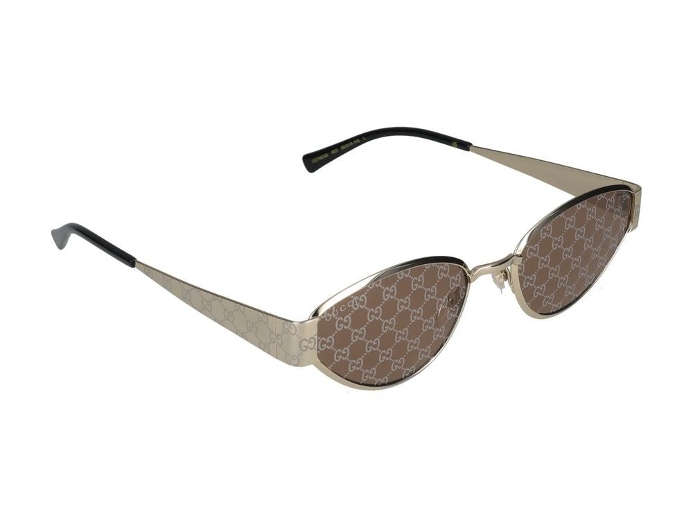 Gucci Sunglasses Gg1853s 003 Gold Gold Brown 55/19/145