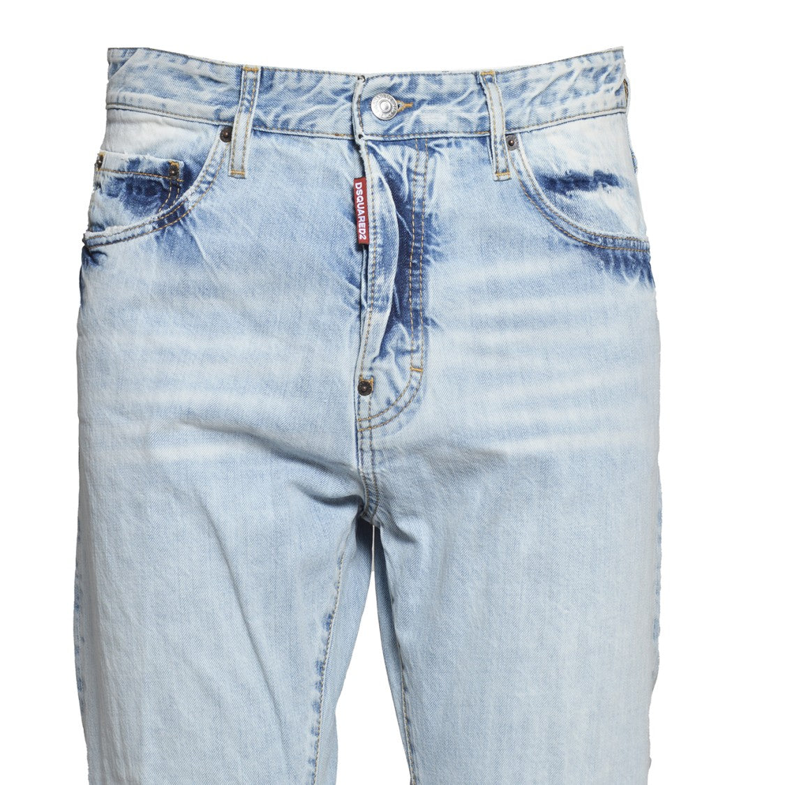Dsquared2 Light Blue Cotton Palm Beach 642 Jeans