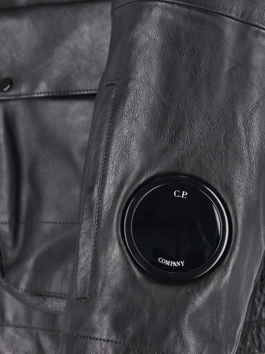 C.P. Company "Mille" Leather Jacket – Black