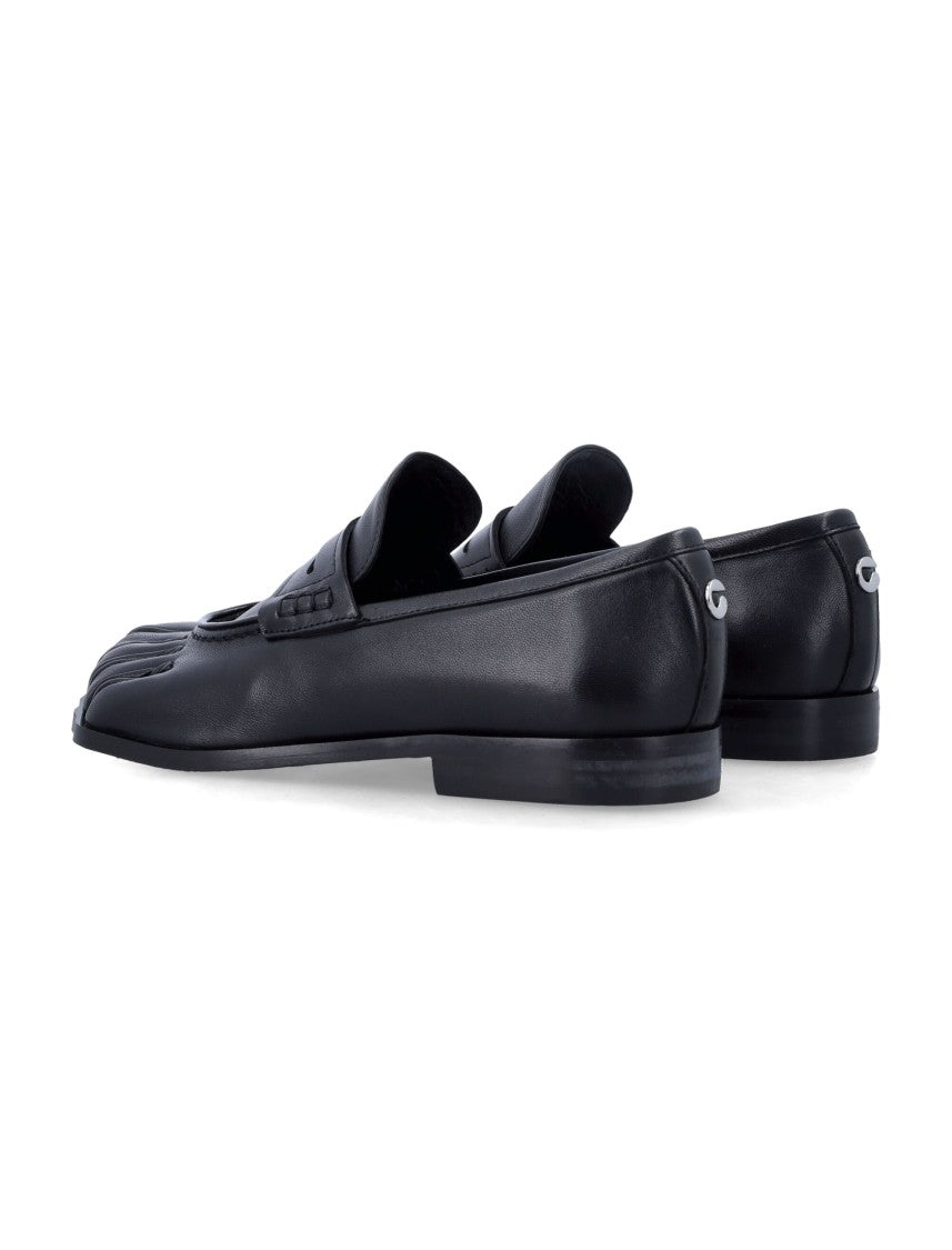 Coperni Black 5 Toe Leather Loafers