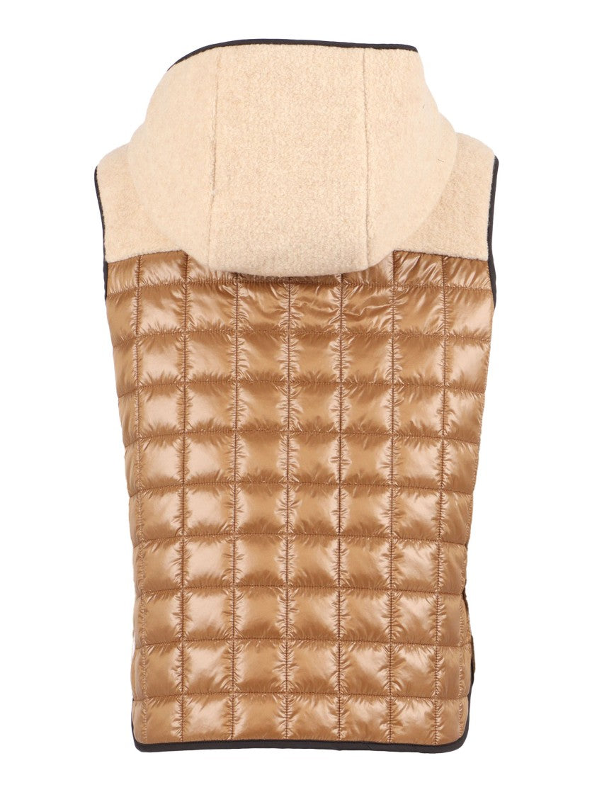 Fay Quilted Vest With Mixed Textures