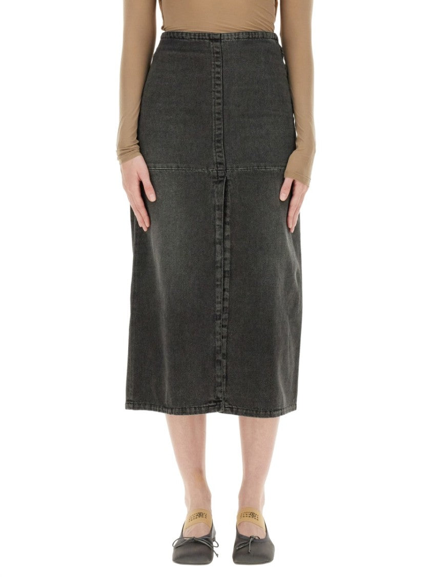 Mm6 By Maison Margiela Long Denim Skirt