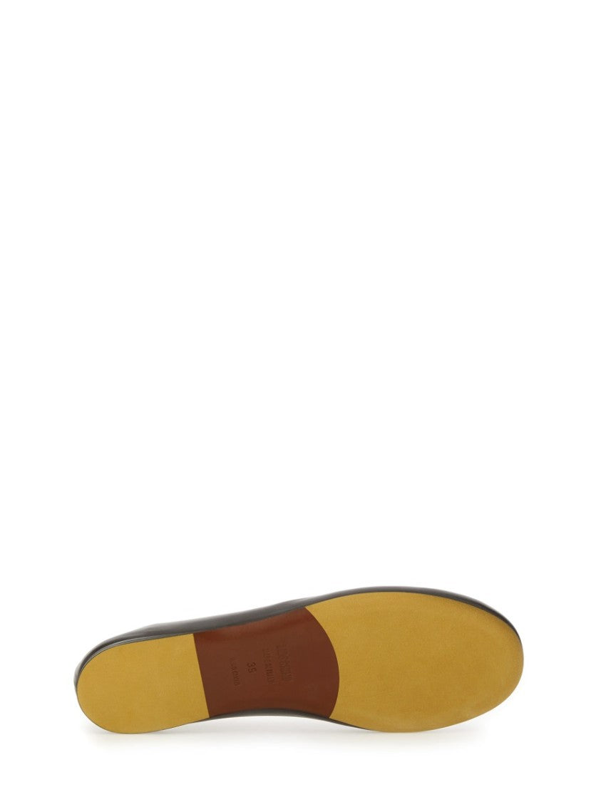 Moschino "Duck" Dancer Leather Flats