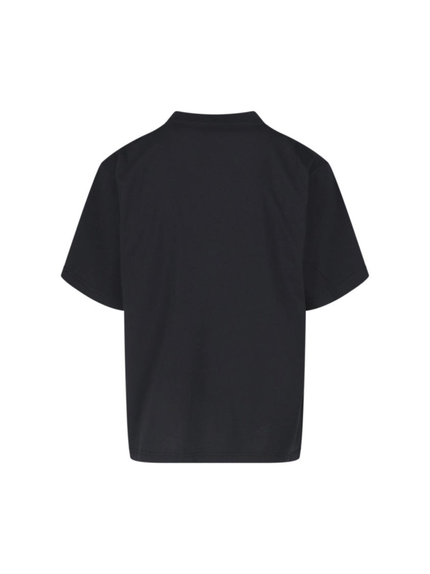 Balenciaga Cropped T-Shirt With Palm Tree Graphic
