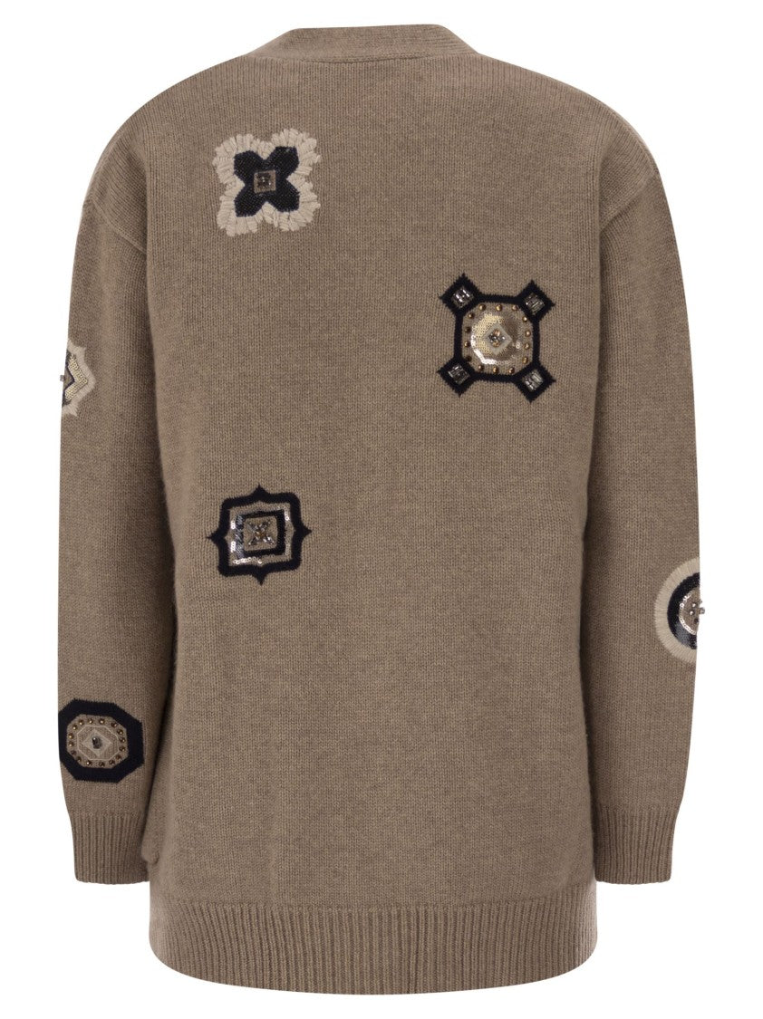 Max Mara Mxmgioire - Long Cardigan In Wool