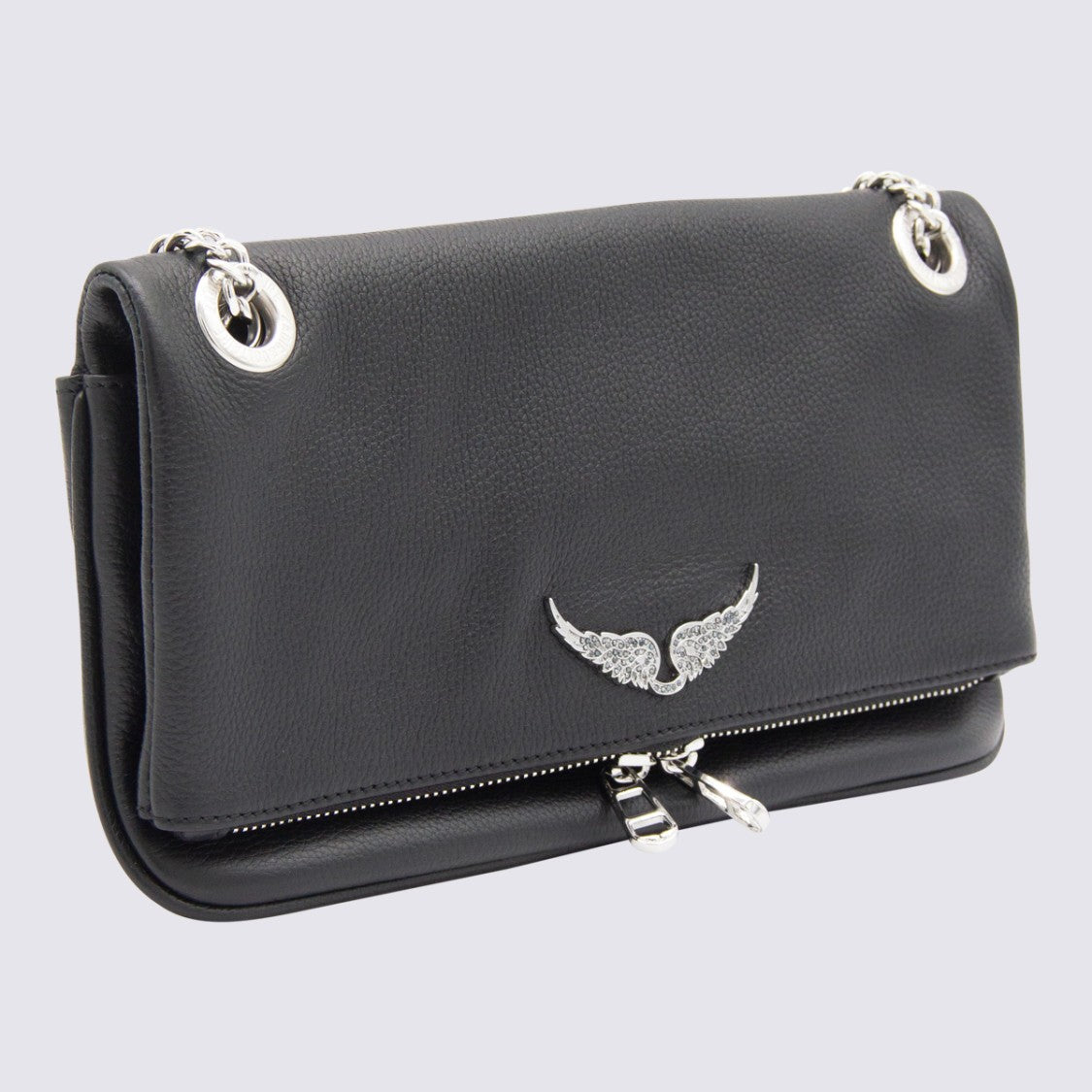 Zadig & Voltaire Black Leather Rock Ii Shoulder Bag