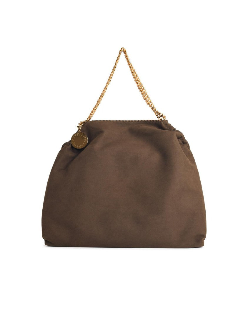 Stella Mccartney Tote Falabella' Brown Vegan Leather Bag With Drawstring