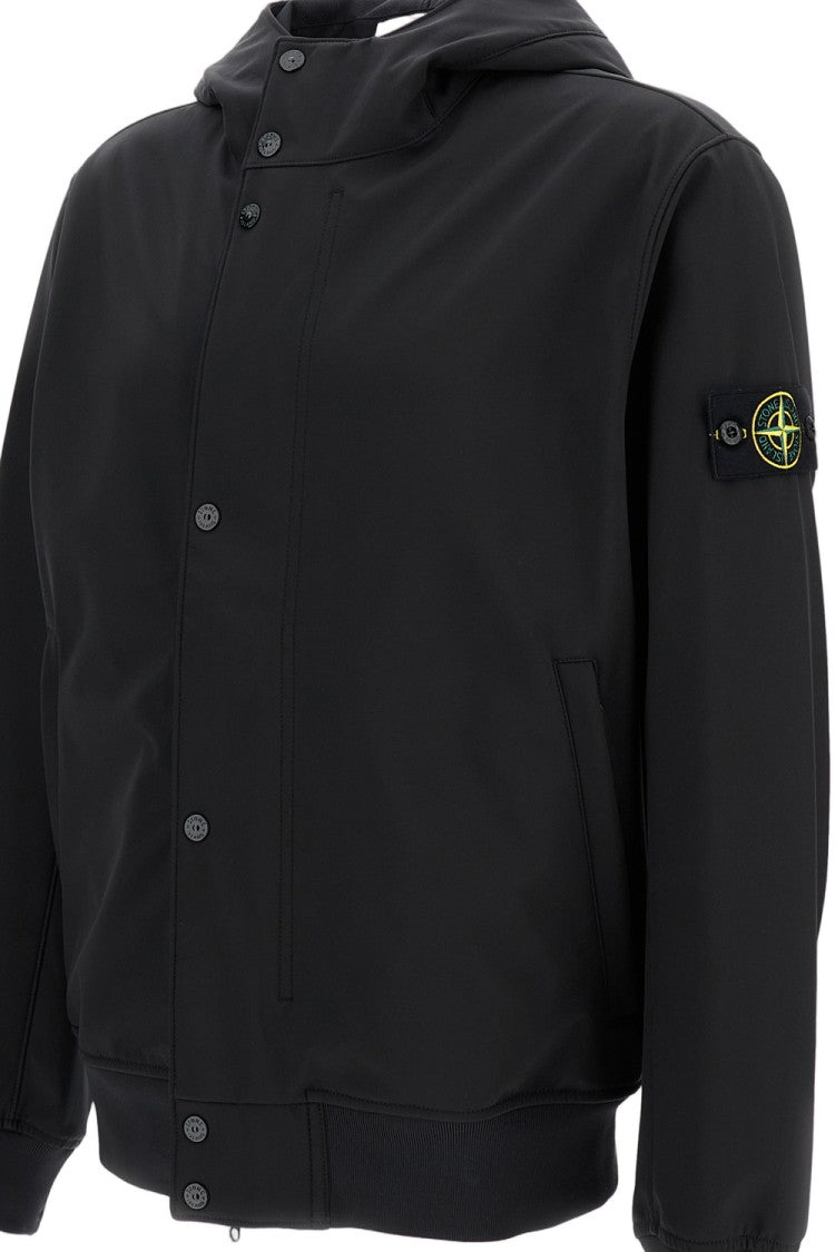 Stone Island Three-Ply Performance Soft Shell Jacket With Waterproof Membrane