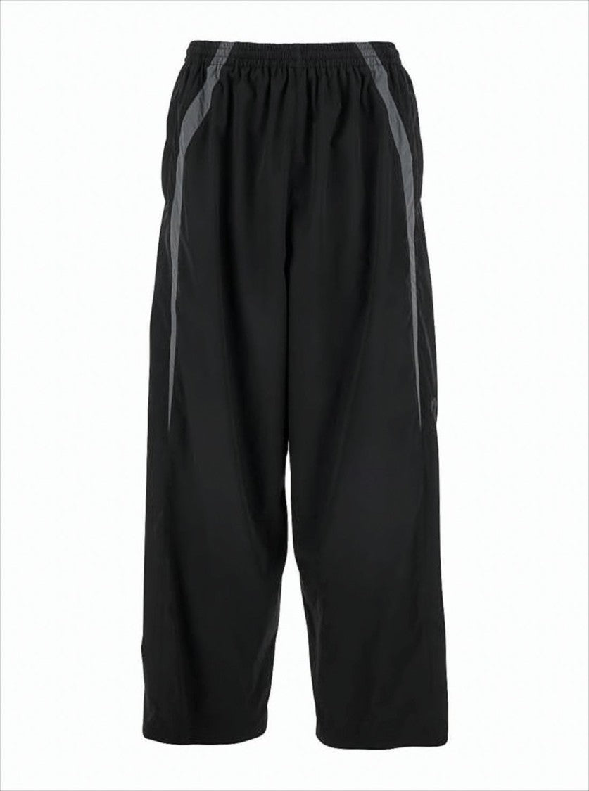Balenciaga Loose-Fitting Jogger Pants With Angular Stripes