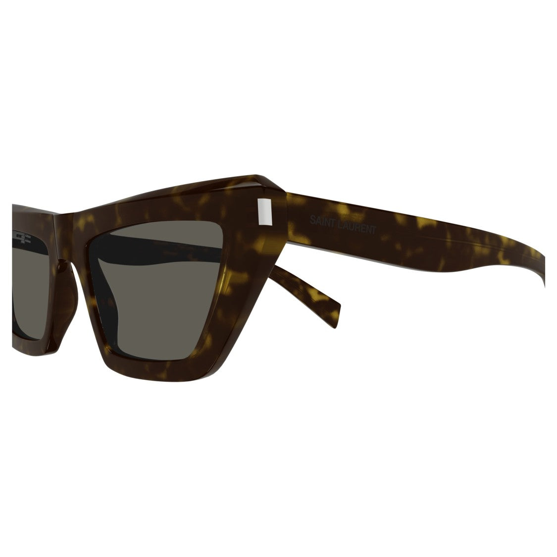 Saint Laurent Sl 467 Angular Tortoiseshell Cat-Eye Sunglasses