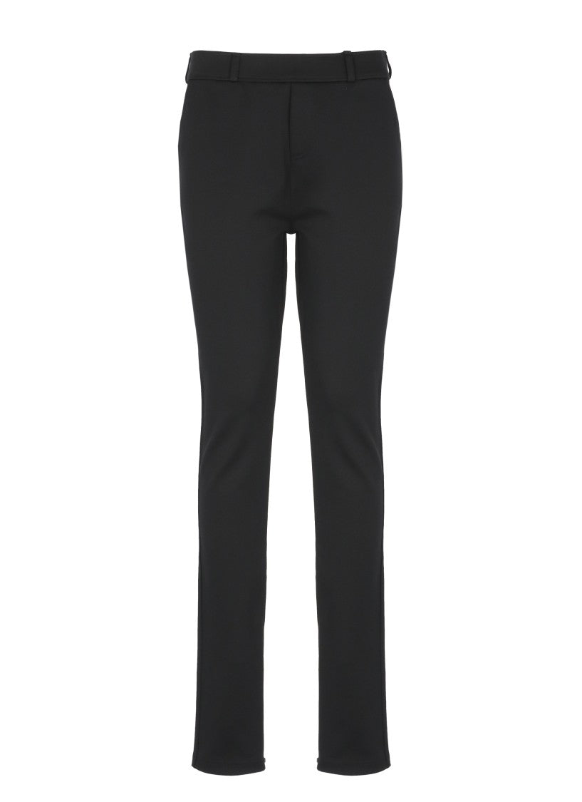 Coperni Tailored Black Leggings With Elasticated Waist And Functional Pockets