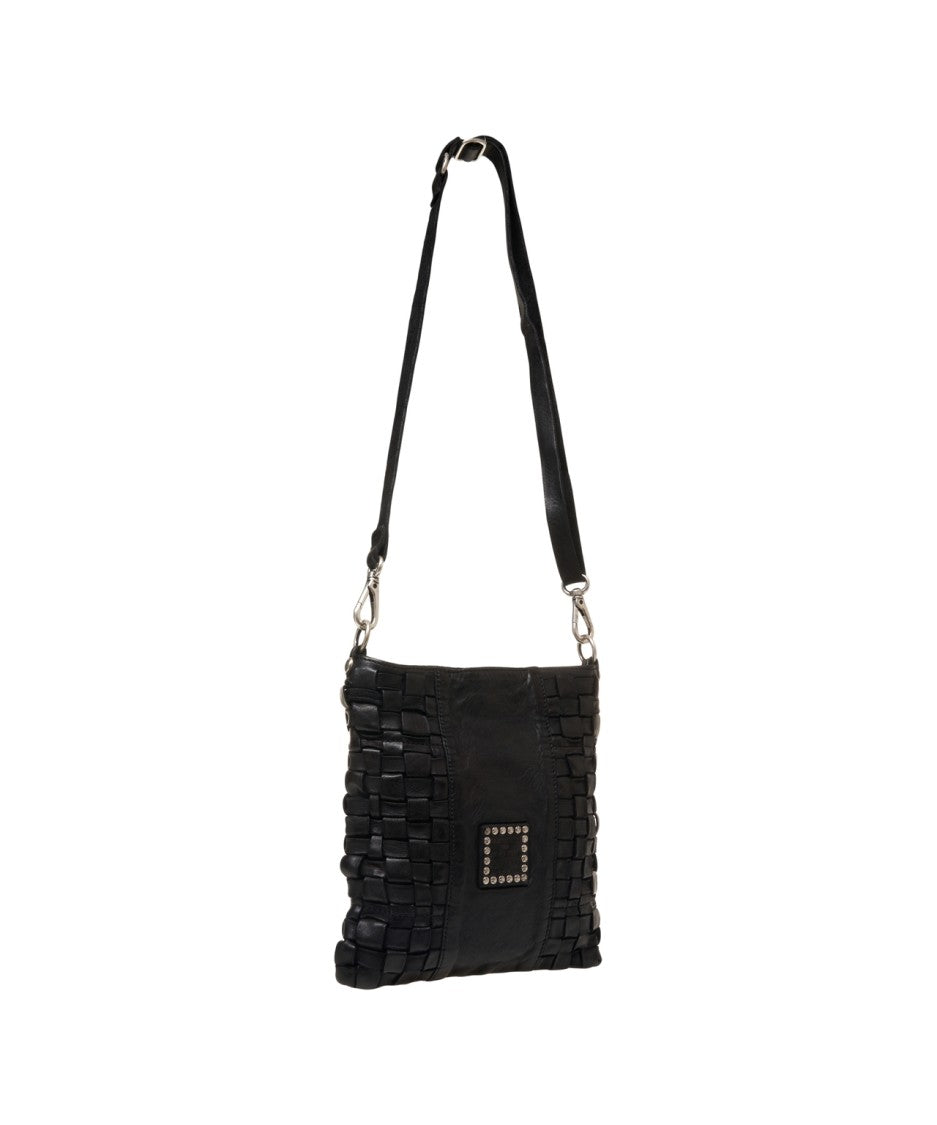 Campomaggi Intricately Woven Leather Shoulder Bag With Adjustable Strap
