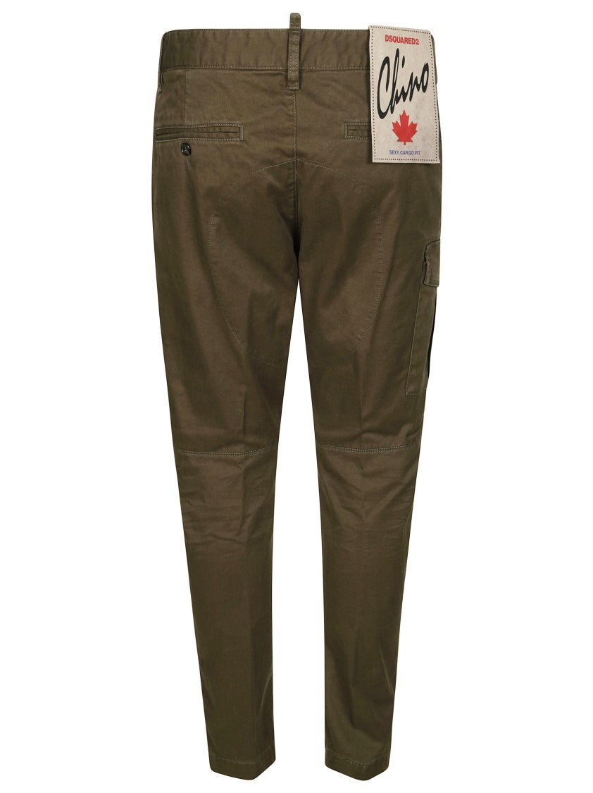 Dsquared2 Tapered Fit Cargo Pants With Flap Pockets