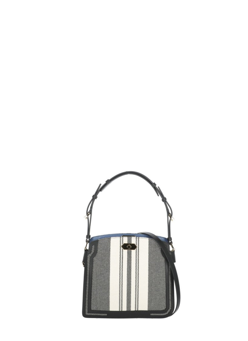 Lanvin Geometric Patterned Structured Compagnon Bag