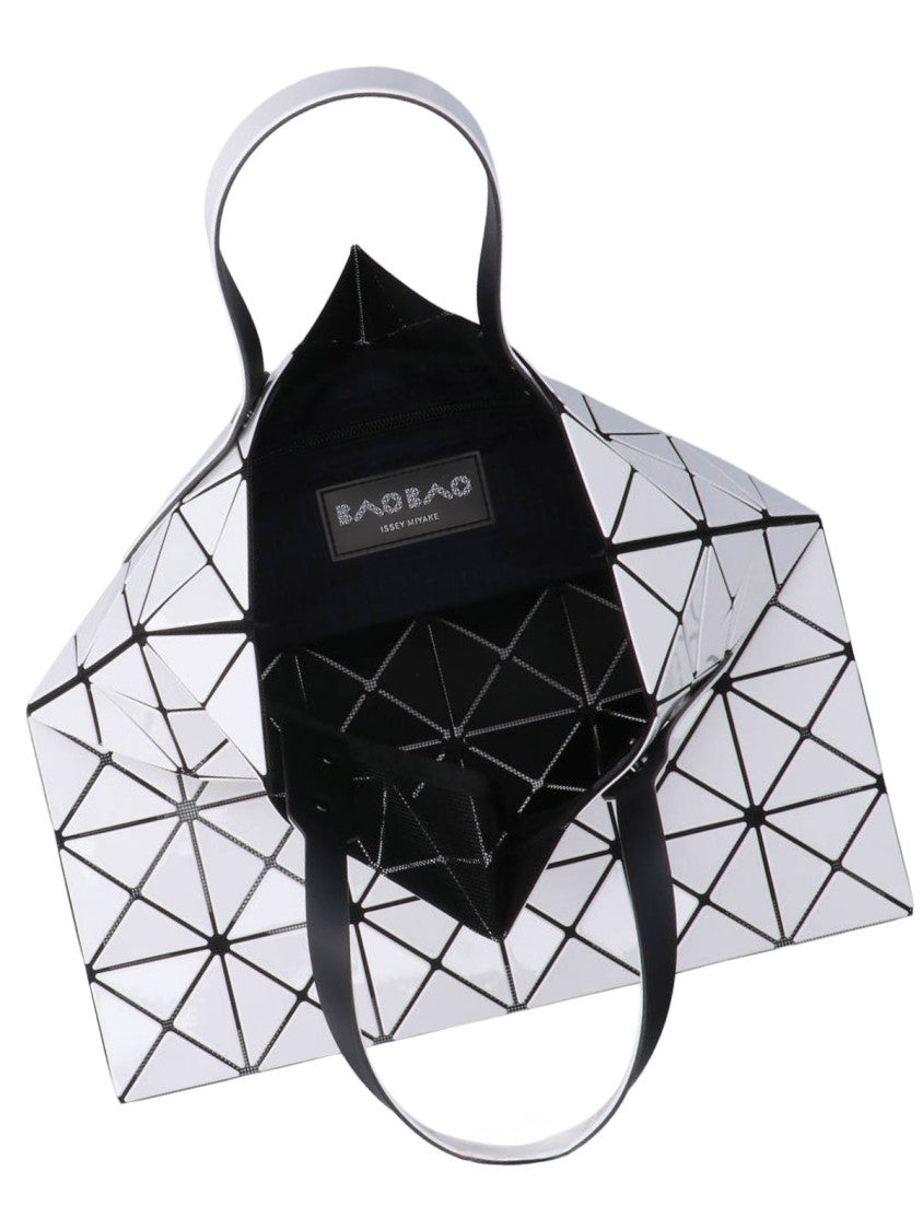 Bao Bao Issey Miyake White Prism Geometric Pvc Adjustable Tote Bag