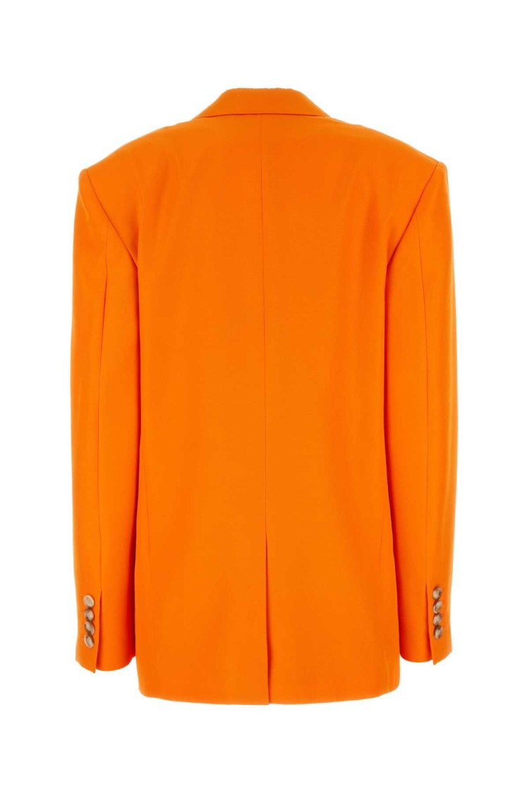 Stella Mccartney Fluo Orange Viscose Oversize Blazer