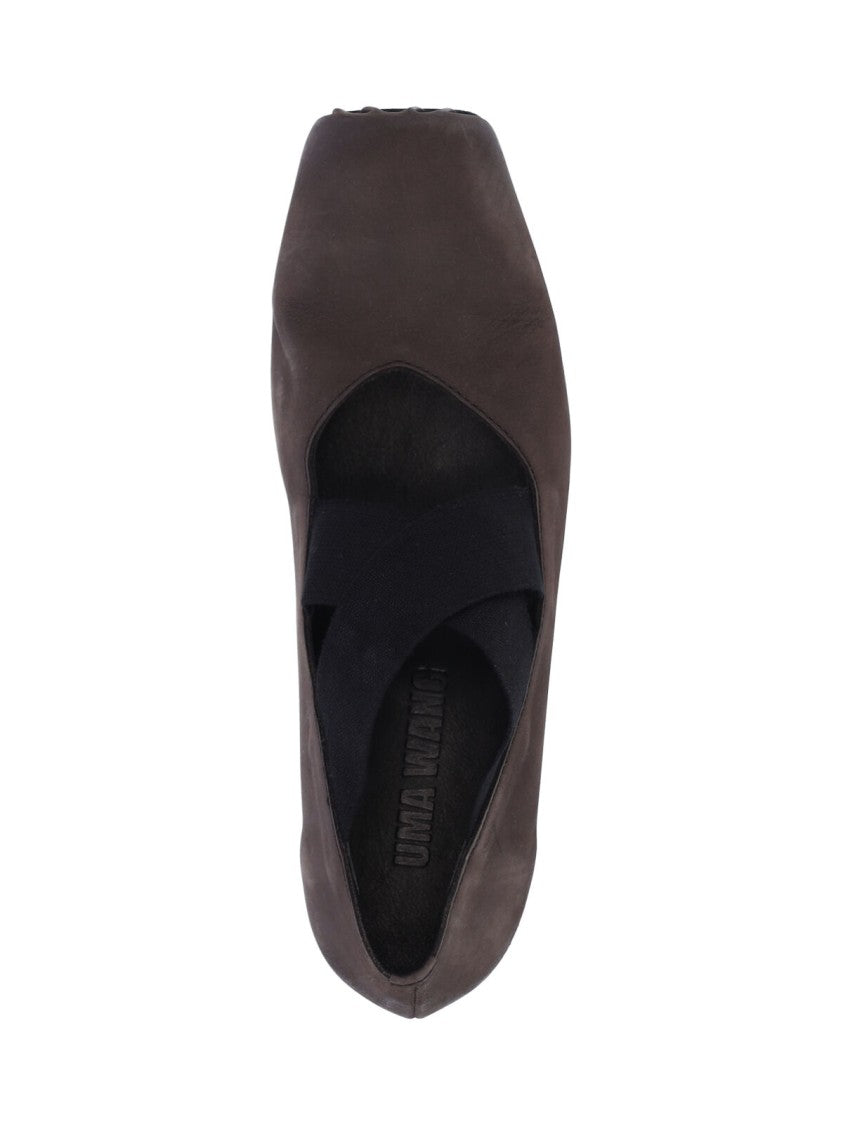 Uma Wang Heeled Ballerinas – Brown