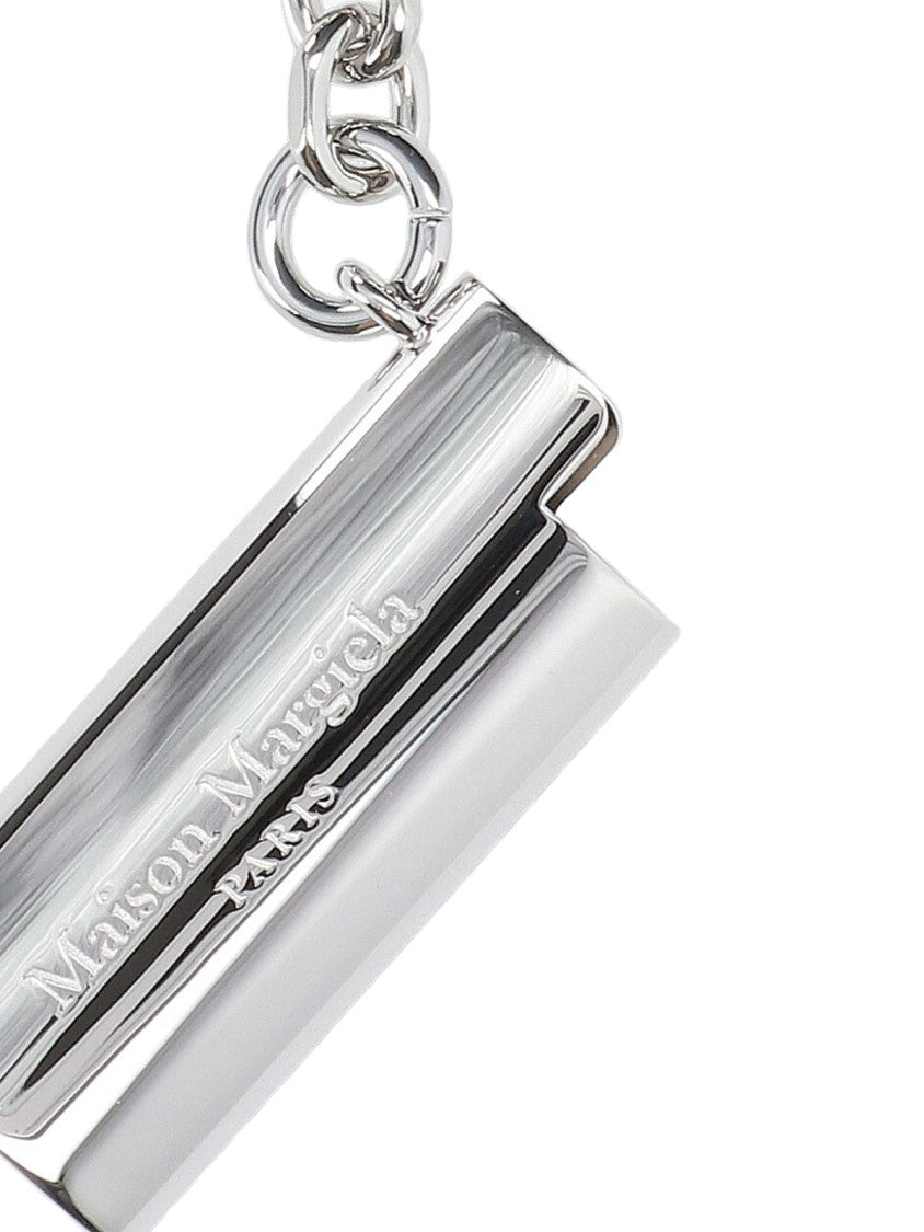Maison Margiela Silver-Plated Brasslighter Holder Charm