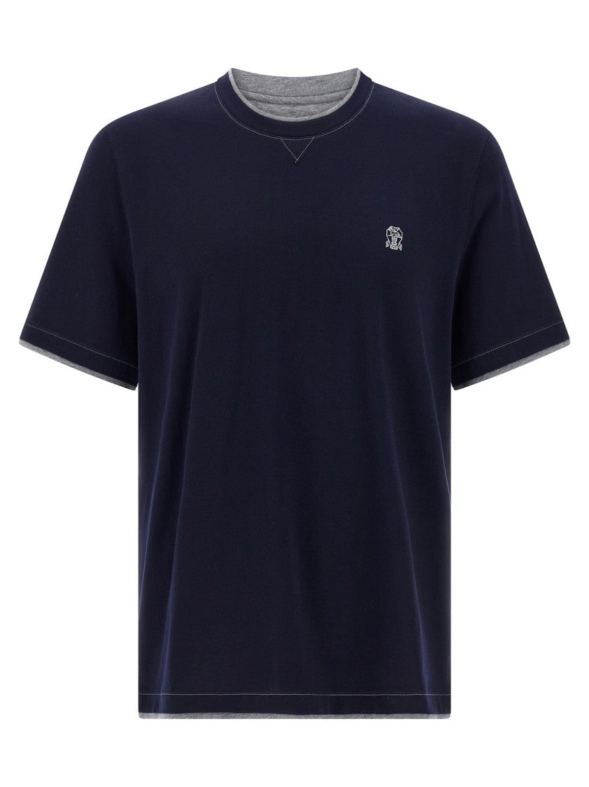 Brunello Cucinelli Double Layer T-Shirt