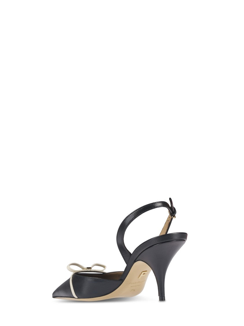 Ferragamo Pointed Toe Slingback Heels