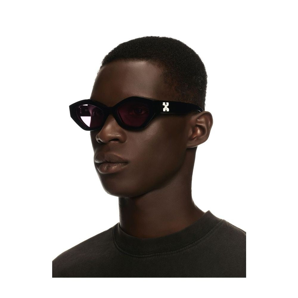 Off-White Oeri144 Hilo Glossy Black Acetate Sunglasses