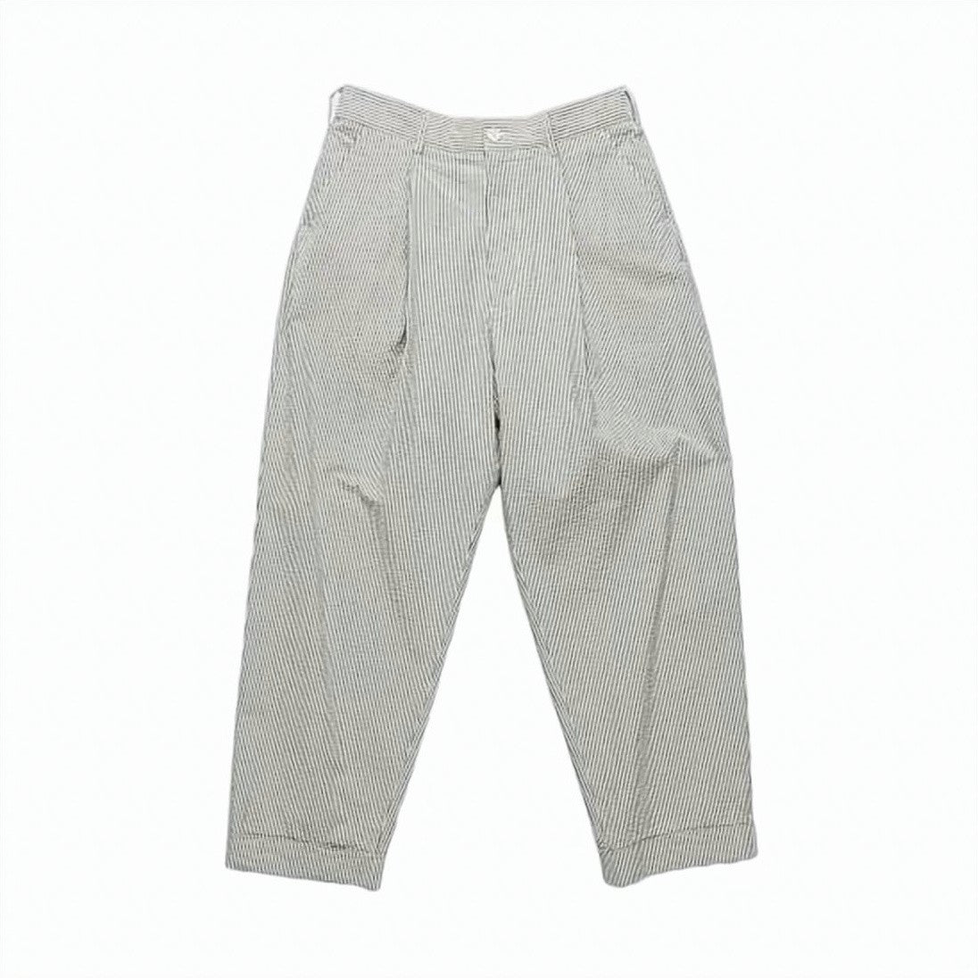 Engineered Garments Relaxed Fit Straight Pants With Vertical Pinstripes